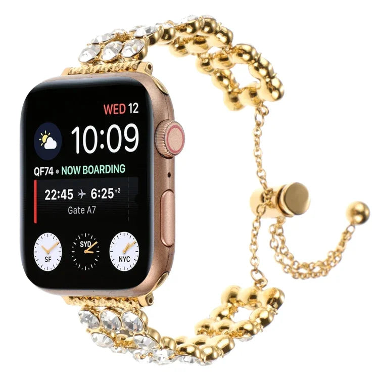 ラインストーンメタルブレスレットウォッチバンド、Apple Watch 42mm用、Apple Watch 38mm用