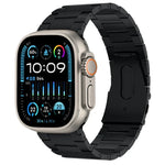 PG63 三連ビーズ突起チタンメタルウォッチバンド、Apple Watch Series 10 46mm用、Apple Watch Series 10 42mm用、Apple Watch SE 2023 44mm用、Apple Watch SE 2023 40mm用、Apple Watch Ultra 2 49mm用、Apple Watch Series 9 45mm用