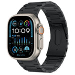 PG63 三連ビーズ突起チタンメタルウォッチバンド、Apple Watch Series 10 46mm用、Apple Watch Series 10 42mm用、Apple Watch SE 2023 44mm用、Apple Watch SE 2023 40mm用、Apple Watch Ultra 2 49mm用、Apple Watch Series 9 45mm用
