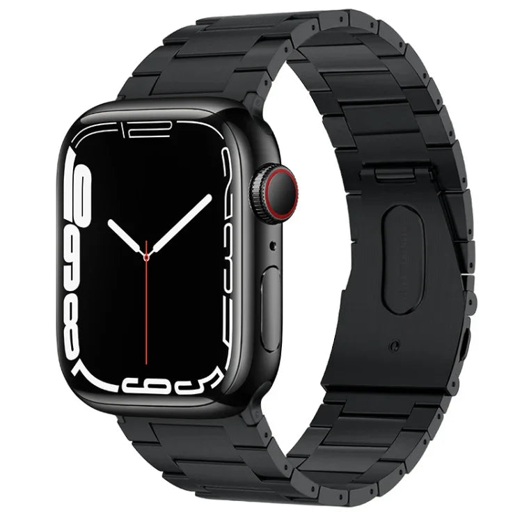 PG63 三連ビーズ突起チタンメタルウォッチバンド、Apple Watch Series 6 40mm用、Apple Watch Series 6 44mm用、Apple Watch Series 5 44mm用、Apple Watch Series 5 40mm用、Apple Watch Series 4 44mm用、Apple Watch Series 4 40mm用