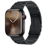 PG63 三連ビーズ突起チタンメタルウォッチバンド、Apple Watch Series 10 46mm用、Apple Watch Series 10 42mm用、Apple Watch SE 2023 44mm用、Apple Watch SE 2023 40mm用、Apple Watch Ultra 2 49mm用、Apple Watch Series 9 45mm用