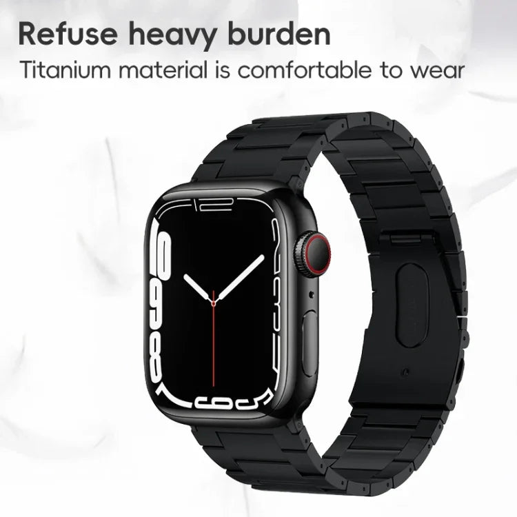 PG63 三連ビーズ突起チタンメタルウォッチバンド、Apple Watch Series 6 40mm用、Apple Watch Series 6 44mm用、Apple Watch Series 5 44mm用、Apple Watch Series 5 40mm用、Apple Watch Series 4 44mm用、Apple Watch Series 4 40mm用