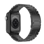 Double Lock Buckle Turtle Titanium Steel Watch Band, For Apple Watch SE 40mm, For Apple Watch SE 44mm, For Apple Watch Series 6 40mm, For Apple Watch Series 6 44mm, For Apple Watch Series 5 44mm, For Apple Watch Series 5 40mm                           ...