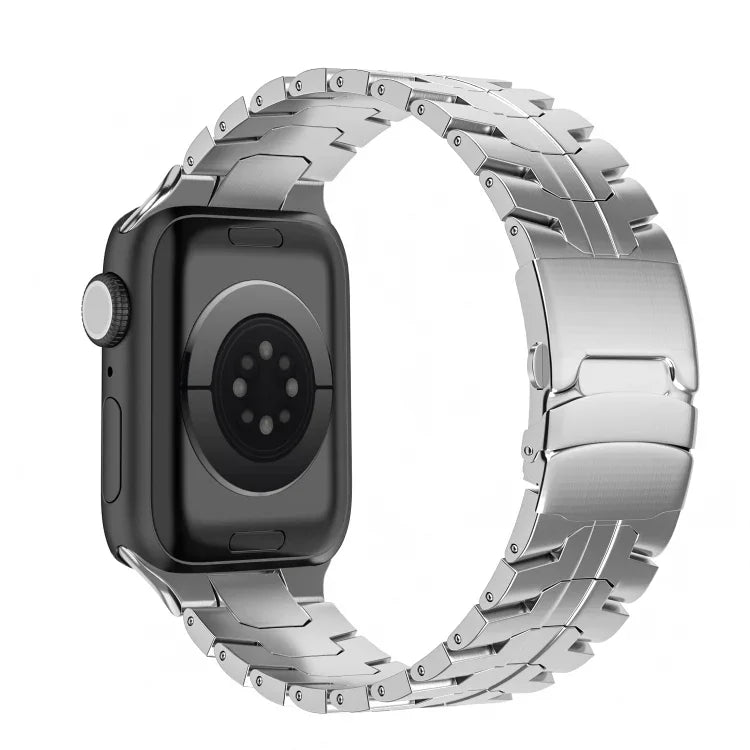 ダブルロックバックルタートルチタン鋼ウォッチバンド、Apple Watch 42mm用、Apple Watch 38mm用