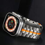 ダブルロックバックルタートルチタン鋼ウォッチバンド、Apple Watch 42mm用、Apple Watch 38mm用