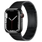PG65 シングルビーズ竹節スプリングバー チタン製ウォッチバンド、Apple Watch Series 6 40mm用、Apple Watch Series 6 44mm用、Apple Watch Series 5 44mm用、Apple Watch Series 5 40mm用、Apple Watch Series 4 44mm用、Apple Watch Series 4 40mm用