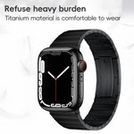 PG65 シングルビーズ竹節スプリングバー チタン製ウォッチバンド、Apple Watch Series 6 40mm用、Apple Watch Series 6 44mm用、Apple Watch Series 5 44mm用、Apple Watch Series 5 40mm用、Apple Watch Series 4 44mm用、Apple Watch Series 4 40mm用