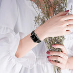 PG65 シングルビーズ竹節スプリングバー チタン製ウォッチバンド、Apple Watch Series 6 40mm用、Apple Watch Series 6 44mm用、Apple Watch Series 5 44mm用、Apple Watch Series 5 40mm用、Apple Watch Series 4 44mm用、Apple Watch Series 4 40mm用