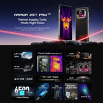 Ulefone Armor 25T Pro 頑丈スマートフォン、サーマルイメージング、6.78インチ Android 15 MediaTek Dimensity 6300 オクタコア、ネットワーク：5G、NFC、8GB+256GB
