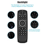 G7V Pro 2.4GHz フライエアマウス LEDバックライト ワイヤレスキーボード リモコン ジャイロスコープ搭載 Android TVボックス / PC対応 インテリジェント音声対応