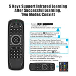 G7V Pro 2.4GHz フライエアマウス LEDバックライト ワイヤレスキーボード リモコン ジャイロスコープ搭載 Android TVボックス / PC対応 インテリジェント音声対応