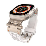 ステンレススチールコネクター TPUウォッチバンド、Apple Watch Series 9 45mm用、Apple Watch Ultra 49mm用