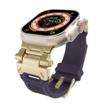 ステンレススチールコネクター TPUウォッチバンド、Apple Watch Series 9 45mm用、Apple Watch Ultra 49mm用