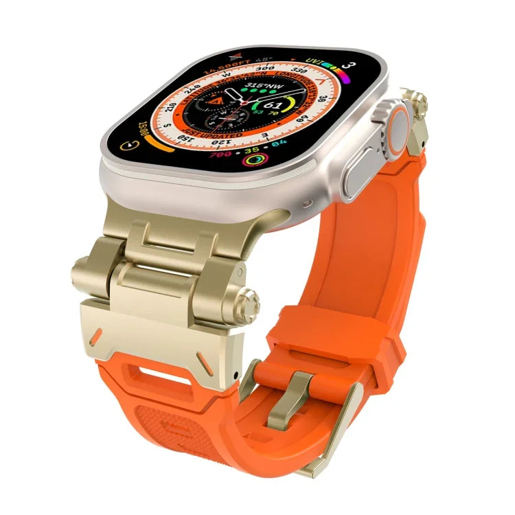 ステンレススチールコネクター TPUウォッチバンド、Apple Watch Series 8 45mm用、Apple Watch SE 2022 44mm用