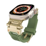 ステンレススチールコネクター TPUウォッチバンド、Apple Watch Series 8 45mm用、Apple Watch SE 2022 44mm用