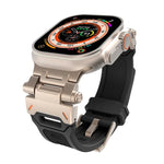 ステンレススチールコネクター TPUウォッチバンド、Apple Watch Series 7 45mm用、Apple Watch SE 44mm用