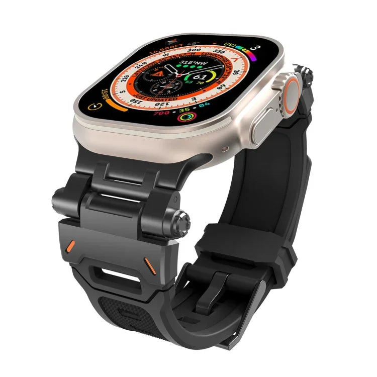 ステンレススチールコネクター TPUウォッチバンド、Apple Watch Series 6 44mm用、Apple Watch Series 5 44mm用