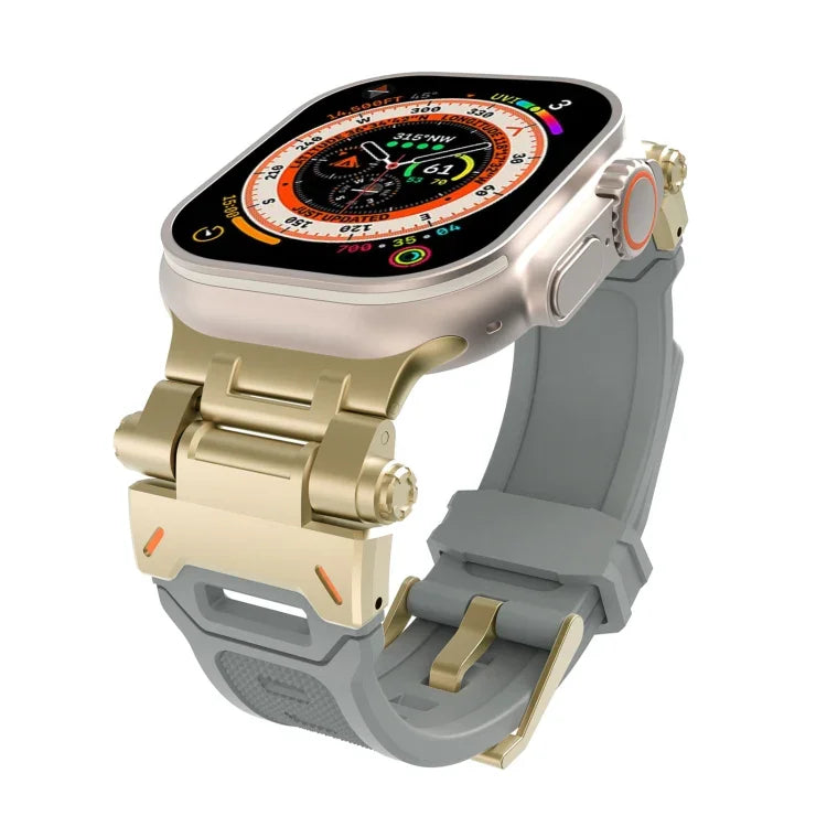 ステンレススチールコネクター TPUウォッチバンド、Apple Watch Series 6 44mm用、Apple Watch Series 5 44mm用