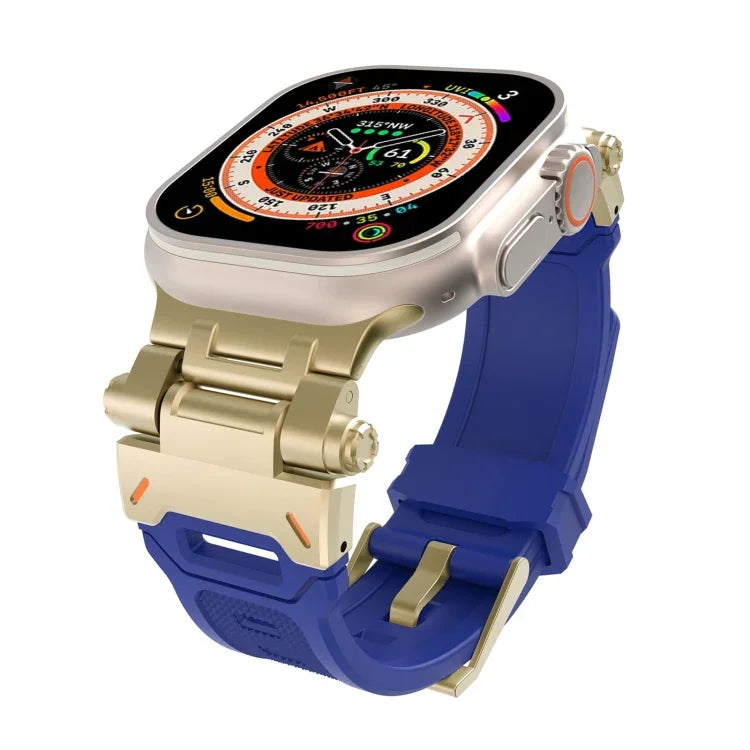 ステンレススチールコネクター TPUウォッチバンド、Apple Watch Series 6 44mm用、Apple Watch Series 5 44mm用
