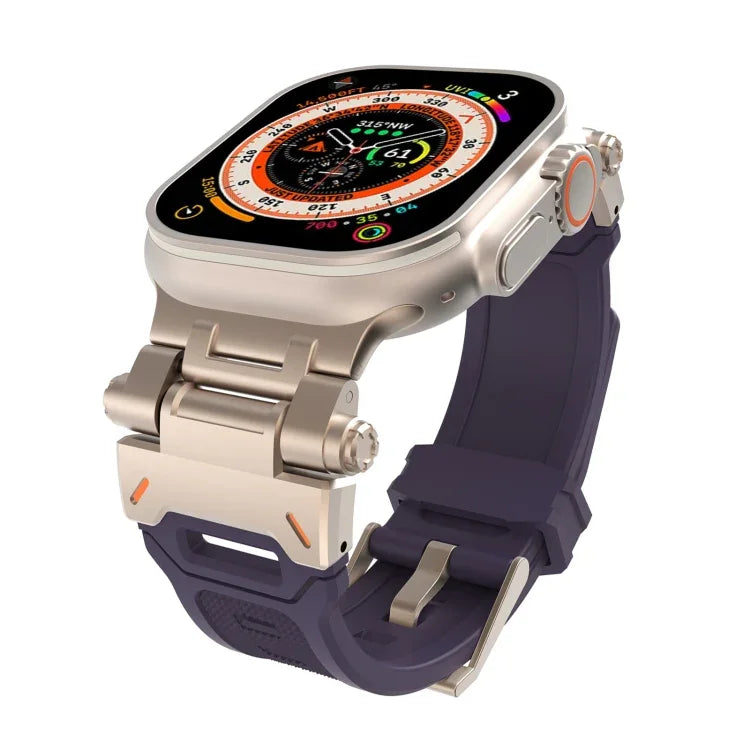 ステンレススチールコネクター TPUウォッチバンド、Apple Watch Series 6 44mm用、Apple Watch Series 5 44mm用