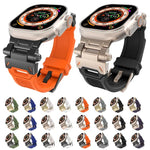 ステンレススチールコネクター TPUウォッチバンド、Apple Watch Series 8 45mm用、Apple Watch SE 2022 44mm用