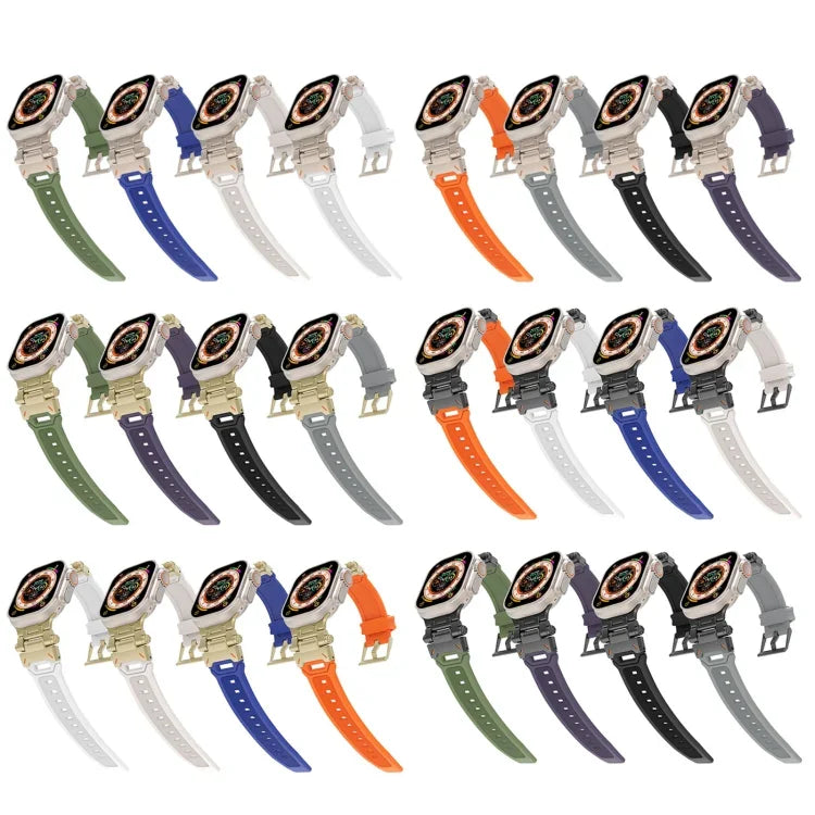 ステンレススチールコネクター TPUウォッチバンド、Apple Watch Series 6 44mm用、Apple Watch Series 5 44mm用