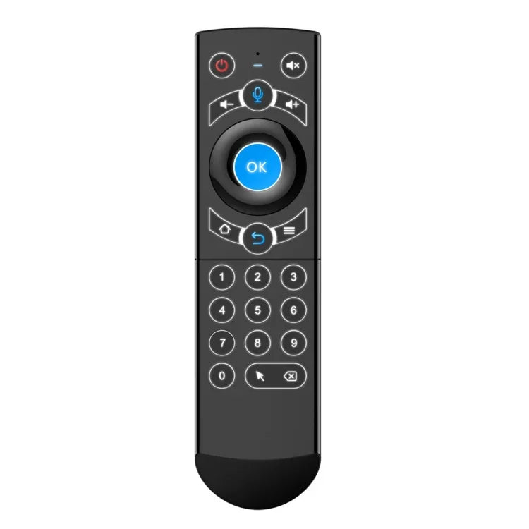 G21 2.4GHz フライエアマウス LEDバックライト ワイヤレスキーボード リモコン ジャイロスコープ搭載 Android TVボックス / PC対応 インテリジェント音声対応、ブルー