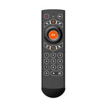 G21 2.4GHz フライエアマウス LEDバックライト ワイヤレスキーボード リモコン ジャイロスコープ搭載 Android TVボックス / PC対応 インテリジェント音声対応、オレンジ