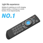 G21 2.4GHz フライエアマウス LEDバックライト ワイヤレスキーボード リモコン ジャイロスコープ搭載 Android TVボックス / PC対応 インテリジェント音声対応、オレンジ