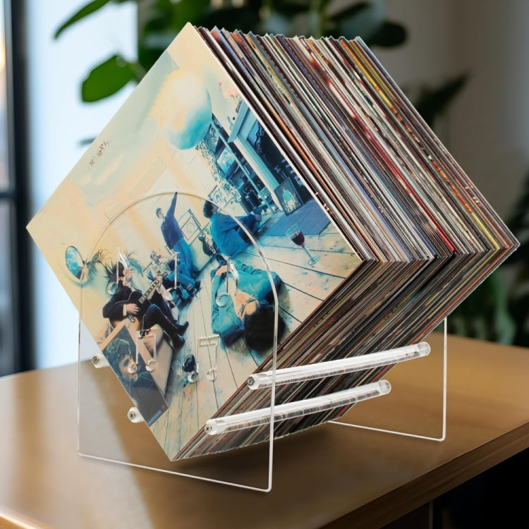 YX107 アクリルレコードディスプレイスタンド、アクリル製