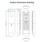 G21 2.4GHz フライエアマウス LEDバックライト ワイヤレスキーボード リモコン ジャイロスコープ搭載 Android TVボックス / PC対応 インテリジェント音声対応、ブルー