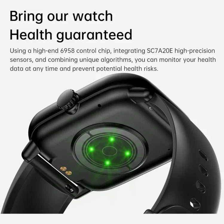 Y80 2.01インチ IPS HDスクリーンスマートウォッチ Bluetooth通話 / 健康モニタリング対応