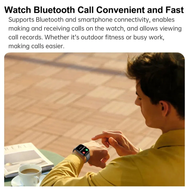Y80 2.01インチ IPS HDスクリーンスマートウォッチ Bluetooth通話 / 健康モニタリング対応