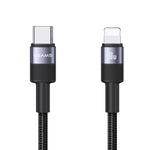 USAMS SJ729 30W USB-C/Type-C から 8ピン アルミ合金データケーブル 長さ: 1.2m SJ729