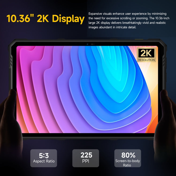 Ulefone Armor Pad 3 Pro 頑丈タブレットPC、10.36インチ Android 13 MediaTek MT8788 オクタコア 4Gネットワーク、EUプラグ、Armor Pad 3 Pro