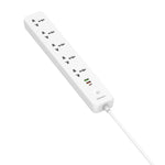LDNIO SC5319 5ポジショントラベルホームオフィスソケット、38W USBポート付き、ケーブル長：2m、EUプラグ、UKプラグ、米国プラグ