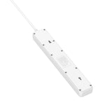 LDNIO SC5319 5ポジショントラベルホームオフィスソケット、38W USBポート付き、ケーブル長：2m、EUプラグ、UKプラグ、米国プラグ