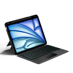 インテリジェント着脱式タッチBluetoothキーボードレザータブレットケース バックライト・ペンスロット付き, iPad Pro 13 2024用, iPad Air 13 2024用, iPad Air 11 2024用, iPad Pro 11 2024用, iPad 10.9 2022用, iPad 10.2 2021用, iPad mini 6用