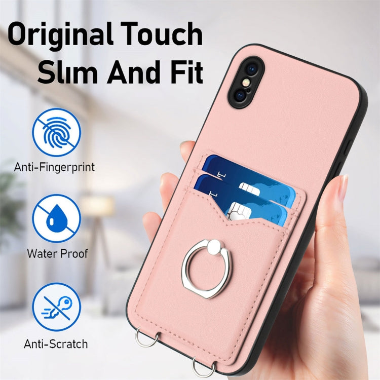 R20 リングカードホルダー付きスマホケース、iPhone XS / X 用、iPhone XR 用、iPhone XS Max 用、iPhone 8 Plus / 7 Plus 用