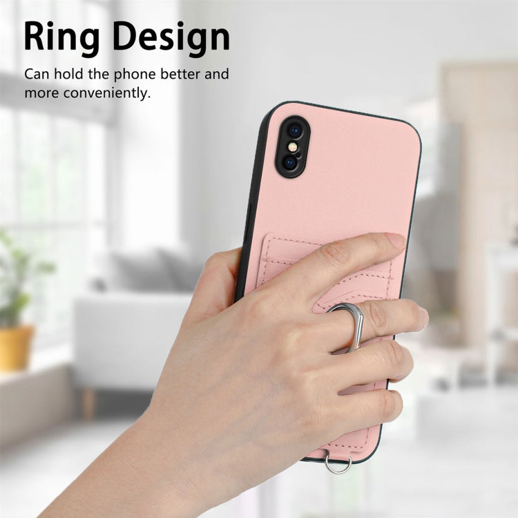 R20 リングカードホルダー付きスマホケース、iPhone XS / X 用、iPhone XR 用、iPhone XS Max 用、iPhone 8 Plus / 7 Plus 用