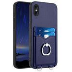 R20 リングカードホルダー付きスマホケース、iPhone XS / X 用、iPhone XR 用、iPhone XS Max 用、iPhone 8 Plus / 7 Plus 用