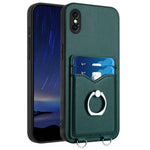 R20 リングカードホルダー付きスマホケース、iPhone XS / X 用、iPhone XR 用、iPhone XS Max 用、iPhone 8 Plus / 7 Plus 用