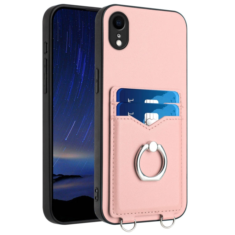 R20 リングカードホルダー付きスマホケース、iPhone XS / X 用、iPhone XR 用、iPhone XS Max 用、iPhone 8 Plus / 7 Plus 用