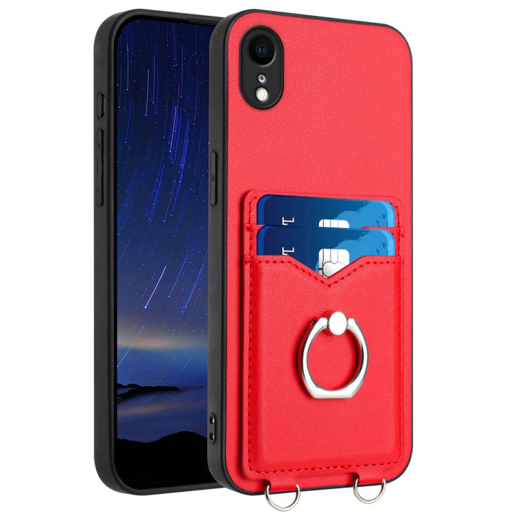 R20 リングカードホルダー付きスマホケース、iPhone XS / X 用、iPhone XR 用、iPhone XS Max 用、iPhone 8 Plus / 7 Plus 用