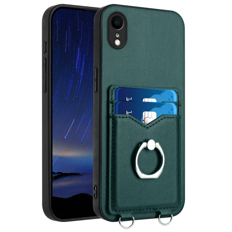 R20 リングカードホルダー付きスマホケース、iPhone XS / X 用、iPhone XR 用、iPhone XS Max 用、iPhone 8 Plus / 7 Plus 用