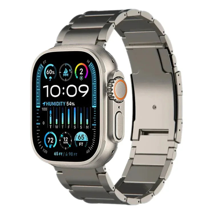 チタン製ウォッチバンド、Apple Watch Series 10 46mm用、Apple Watch Series 10 42mm用、Apple Watch SE 2023 44mm用、Apple Watch SE 2023 40mm用、Apple Watch Ultra 2 49mm用、Apple Watch Series 9 45mm用、Apple Watch Series 9 41mm用