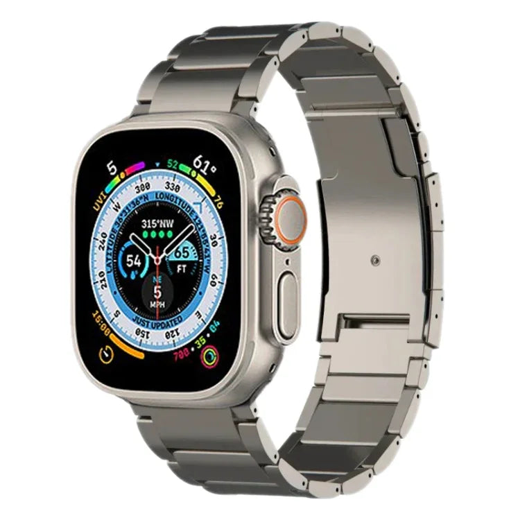 チタン製ウォッチバンド、Apple Watch Series 10 46mm用、Apple Watch Series 10 42mm用、Apple Watch SE 2023 44mm用、Apple Watch SE 2023 40mm用、Apple Watch Ultra 2 49mm用、Apple Watch Series 9 45mm用、Apple Watch Series 9 41mm用