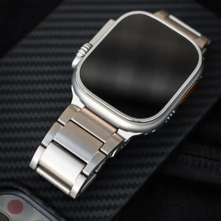 チタン製ウォッチバンド、Apple Watch Series 7 41mm用、Apple Watch Series 7 45mm用、Apple Watch SE 40mm用、Apple Watch SE 44mm用、Apple Watch Series 6 40mm用、Apple Watch Series 6 44mm用、Apple Watch Series 5 44mm用