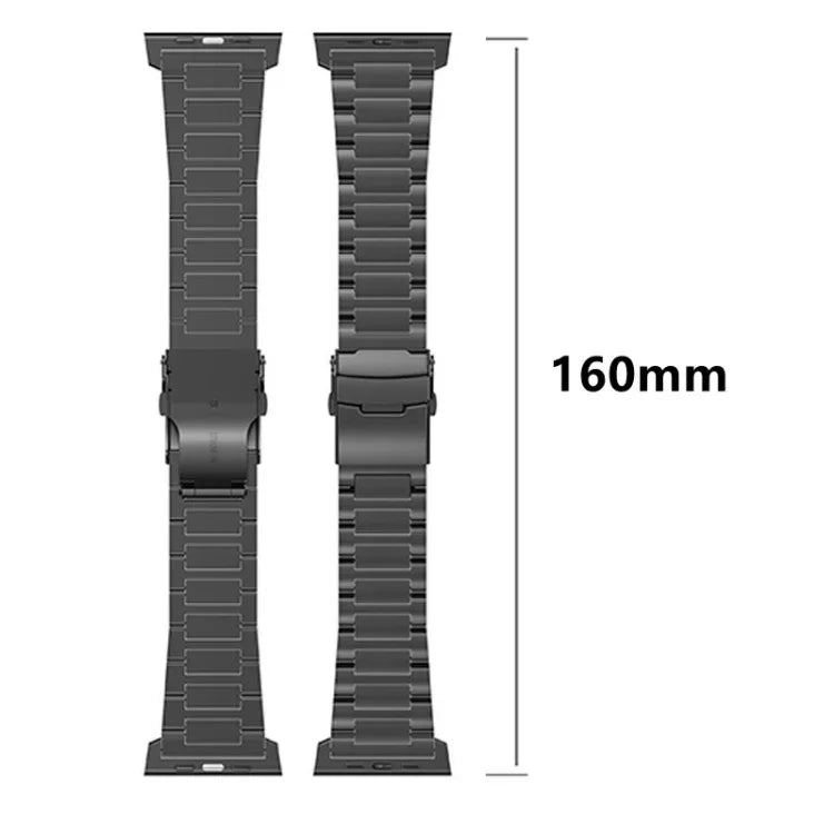 26mm セーフティバックル チタン合金ウォッチバンド、Apple Watch SE 2023 44mm用、Apple Watch Ultra 2 49mm用、Apple Watch Series 9 45mm用、Apple Watch Ultra 49mm用、Apple Watch Series 8 45mm用、Apple Watch SE 2022 44mm用、Apple Watch Series 7 45mm用