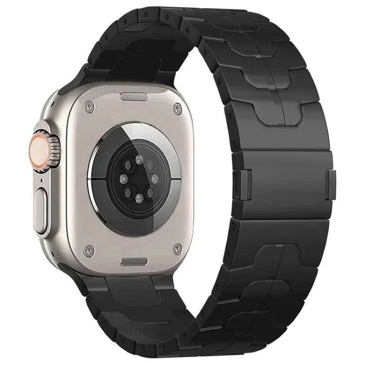 マグネティックバックルチタン合金ウォッチバンド、Apple Watch SE 2023 44mm用、Apple Watch Ultra 2 49mm用、Apple Watch Series 9 45mm用、Apple Watch Ultra 49mm用、Apple Watch Series 8 45mm用、Apple Watch SE 2022 44mm用、Apple Watch Series 7 45mm用...